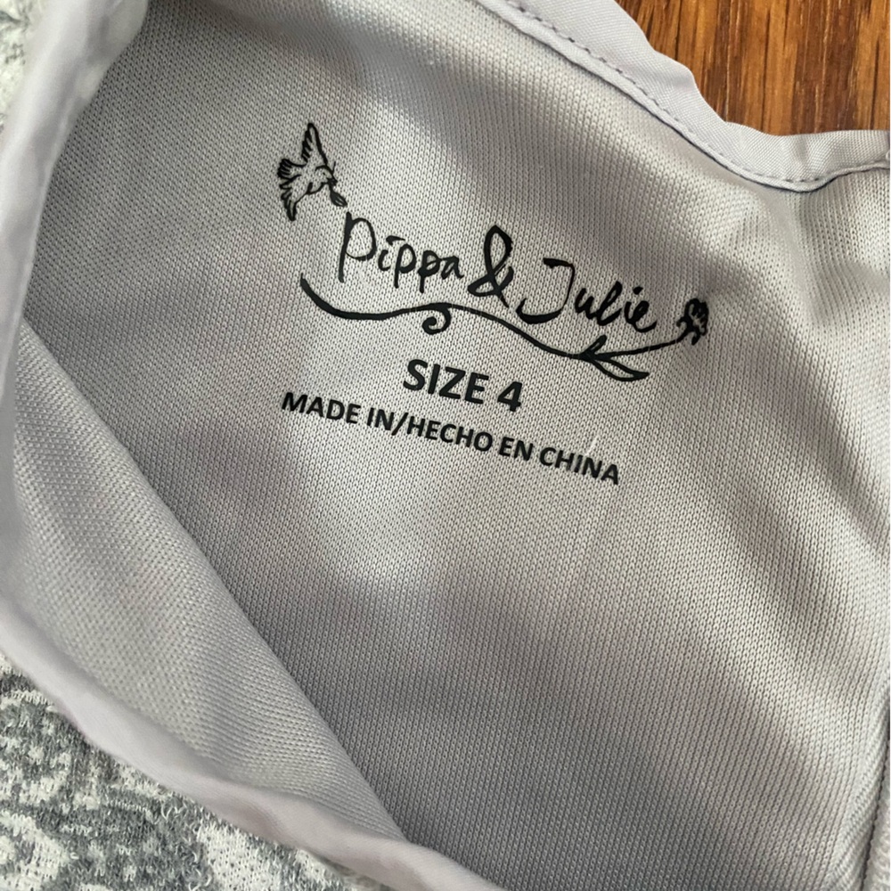 Peppa and Julie Silver/Grey Dress Size 4